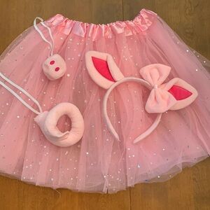 Pink Pig Tutu Costume - Adult
